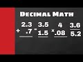 Decimal Operations and Concepts