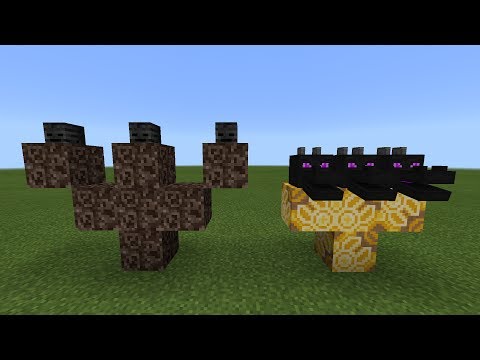 MCPE: Wither Storm vs Hydra Dragon Boss