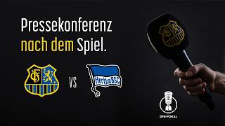 1. FC Saarbrücken - Hertha BSC - Pressekonferenz nach dem Spiel