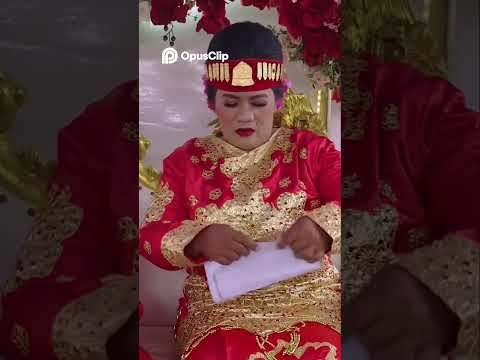 Tepung Tawar Seru  Pesta Unik dengan Kertas! #shortvideo #repost #ngakak #makbeti  #lucungakak