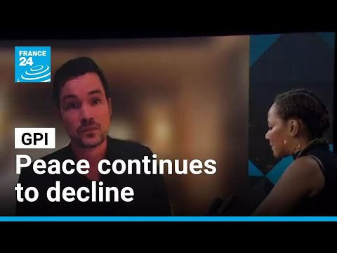 YouTube video thumbnail: Global Peace Continues to Decline, Says 2025 Index