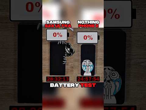 SAMSUNG S24 ULTRA VS NOTHING PHONE 2 BATTERY 🪫🔋 TEST?