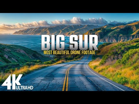 Big Sur Rcenic 4K Relaxation • Land of Majestic Mountain Landscapes • Relaxation Film