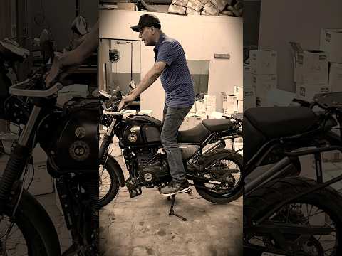 Foot peg position. Full video on Instagram. #bigbearbangalore #royalenfield #silkolene