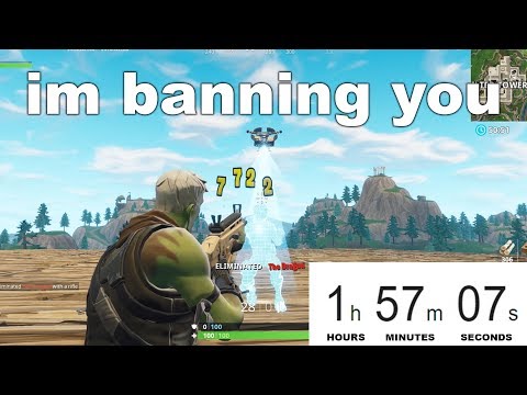I joined a 24 HOUR Fortnite SERVER and timed how long it took to get BANNED...