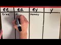 Spelling Strategies for Long 'E' Sound