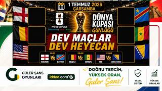 🏆 DEV MAÇLAR, DEV HEYECAN! | İngiltere - D.Kongo, Belçika - Senegal, ABD - Bosna Hersek