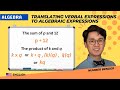 Translating Algebraic Expressions to Numerical Equations