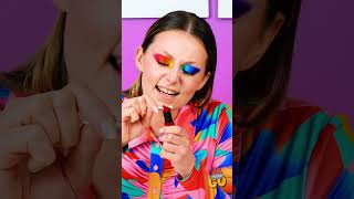 The WEIRDEST LIPSTICK 🤯 Cola DIY MakeUp 💄💦 #shorts
