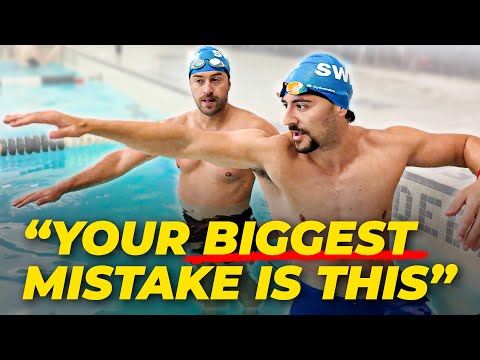 Fixing This Beginners Stroke In 1h (30% better) ft. Brett Conti