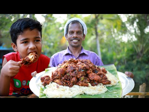 ആന്ധ്രാ ചിക്കൻ ഫ്രൈയും നൂൽ പൊറോട്ടയും | Spicy Andhra Chicken Fry