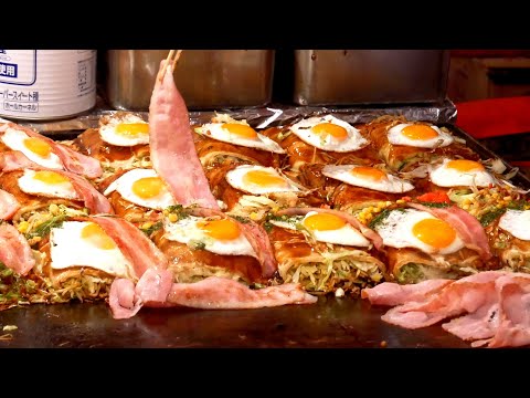 Japanese Street Food Hiroshima Okonomiyaki｜Japan Food Stall in Tokyo