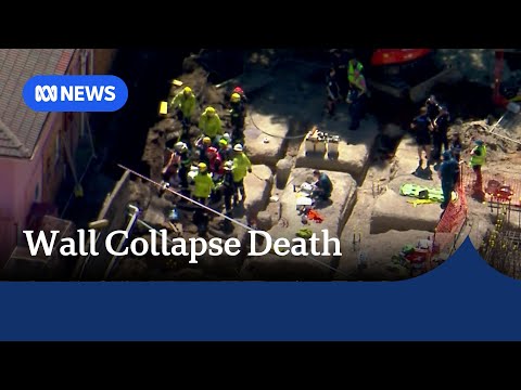 YouTube video thumbnail: Man Dies After Wall Collapses at Brisbane Construction Site