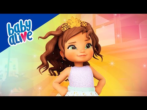 Baby Alive en Español 👑 ¡Princesa Ellie Muñeca De Crecer! 🌈 Dibujos Animados Para Niños 💕
