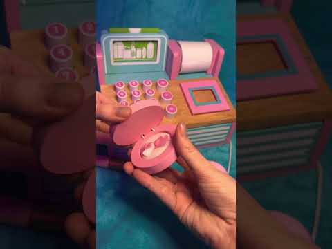 ASMR Wooden Makeup Checkout RP #shorts #asmr