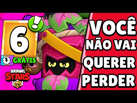 COISA BOA! MAIS DE 6 RECOMPENSAS GRÁTIS VOCÊ PODE CONSEGUIR no BRAWL STARS!