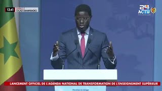 Discours poignant de Diomaye au Lancement officiel de l'ANTESRI 2050 "Le PM SONKO m'a dit hier…"