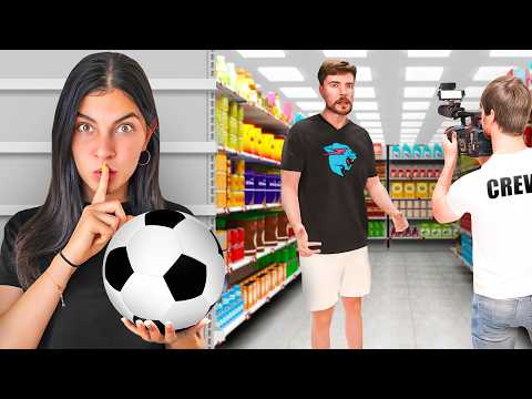 I Sneaked Football Challenges Into a MrBeast Video