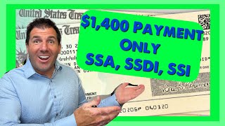 $1,400 Make-Up Payment Only for Social Security, SSDI, SSI