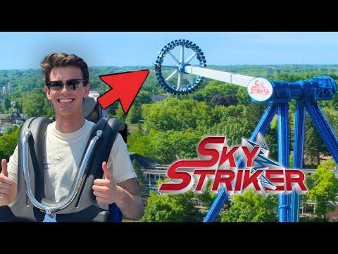 FIRST RIDE on Sky Striker – NEW for 2024 Six Flags Great America