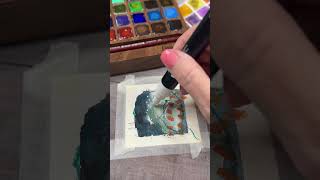 Layers, Lines, and Little Surprises – A Tiny Mixed Media Study