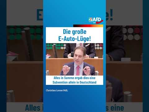 Die große E-Auto-Lüge! #afd #ltnrw