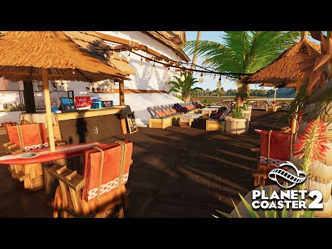 Hier wird bald gefeiert! Das Café & die Lounge! - Planet Coaster 2 [Folge 8 - Staffel 1]