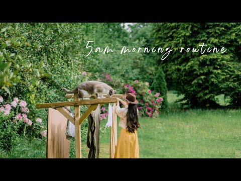 #72 | 5am Summer Morning Routine in the Countryside | Simple & Slow Life