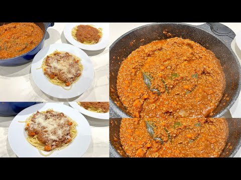 LA VRAIE RECETTE DES PÂTES À LA SAUCE BOLOGNAISE