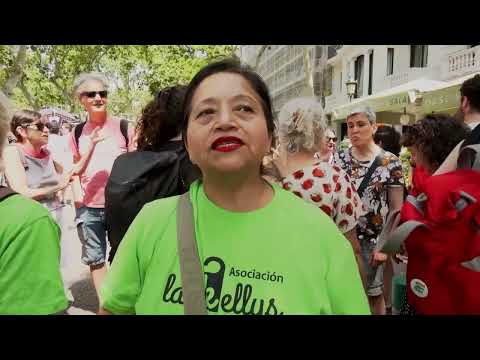 YouTube video thumbnail: Barcelonians Protest Overtourism With Smoke Bombs and Water Guns