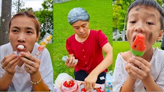 Ăn Vặt Tuổi Thơ - tập 1 | kem dưa hấu , kẹo mắt , trứng khủng long , kẹo xiên cầu vồng