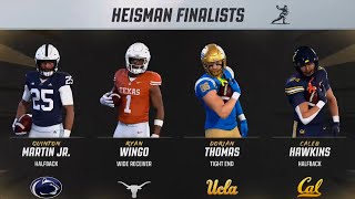 NNCFL Heisman Ceremony, Awards , CFP Playoffs Bracket Reactions