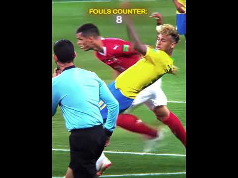 Neymar Record Fouls in one game