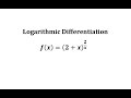 Differentiation and Logarithmic Functions