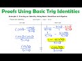 Proving Trigonometric Identities