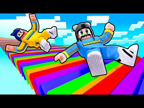 AAAAHH!! CUIDADO COM A ESCADA GIGANTE NO ROBLOX RAGDOL TESTING - Brancoala Games