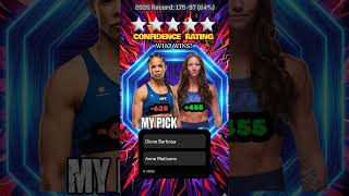 UFC Dione Barbosa vs. Anna Melisano Quick Fight Pick