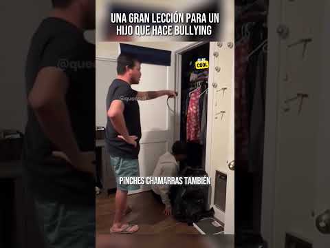 GRAN LECCIÓN para un hijo que HACE BULLYING #padresehijos #bullying #ejemplo #niños