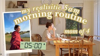 i wake up at 5am every morning // 5am Morning Routine As A Busy Mom of 4 ☀️