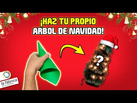 🔴 Como hacer un MINI ARBOL de NAVIDAD CASERO en 2 MINUTOS! 🎄