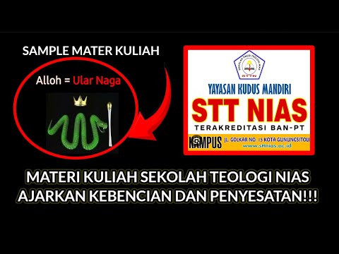 DERETAN  MATA KULIAH STT NIAS YG JELAS-JELAS MENGHINA ALLAH ﷻ DAN NABI MUHAMMAD ﷺ