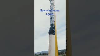 #weather #windvane new wind vane but MY FINGERS IS BURNING BECAUSE OF THE HOT GLUE OW MY FINGERS OW😭