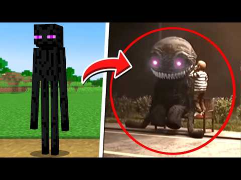 Mobs do Minecraft CAPTURADOS NA VIDA REAL