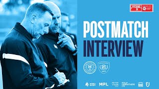Lancaster City post match interview with the Reds' manager Billy Barr.