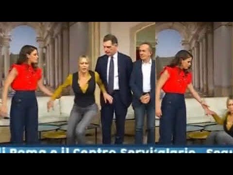 Anna Falchi sviene in diretta e si accascia a terra "Aiuto"...