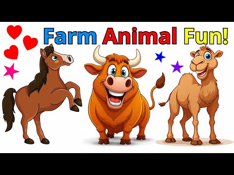 Fun Farm Animals Adventure! 🐄🐴🐓 🐑🐐🐇