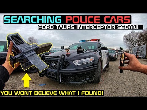 Searching A Police Ford Taurus Interceptor Sedan! You Won't Believe What I found!