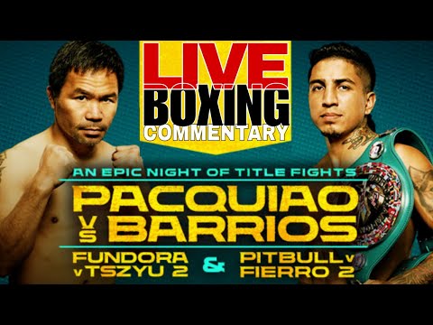🔴LIVE MANNY PACQUIAO vs MARIO BARRIOS Full Fight Commentary! WBC Welterweight Championship - 12 RDS