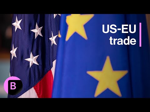 YouTube video thumbnail: EU Prepared to Accept Trump Universal Tariff, Seeks Key Exemptions