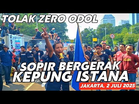 TOLAK ZERO ODOL ‼️ SOPIR SELURUH INDONESIA KEPUNG ISTANA